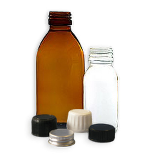 Flacons "sirop" à vis étroite ouverture