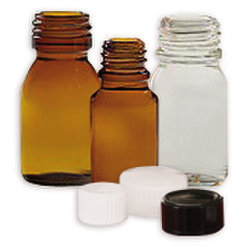 Flacons verre chimie à vis 2,5 à 15 ml