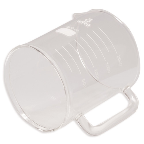 Béchers de sécurité en verre avec poignée