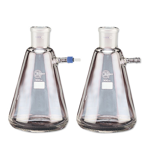 Fioles à filtrer Pyrex® forme erlenmeyer rodées