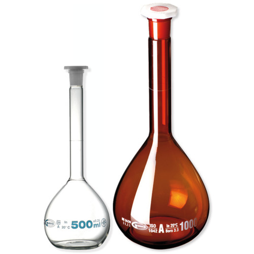 Fioles jaugées classe A col rodé