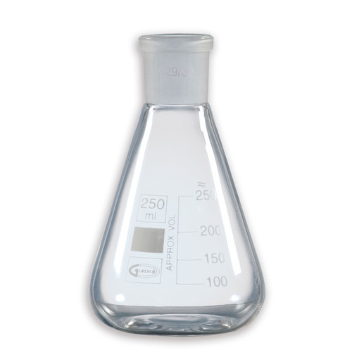 Fioles erlenmeyer col rodé verre boro 3,3