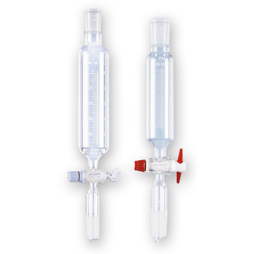 Ampoules cylindriques graduées 2 rodages