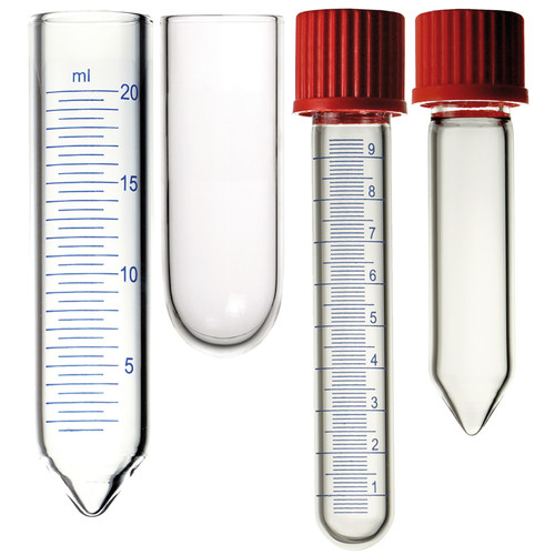 Tubes à centrifuger en verre