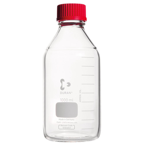 Flacons rons ISO Duran® bouchés haute température