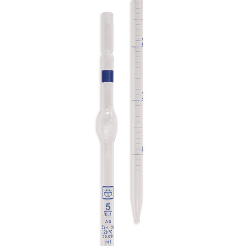 Pipettes graduées classe AS avec boule