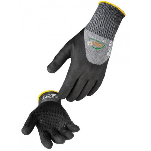 Gants de protection nitrile mousse avec picots