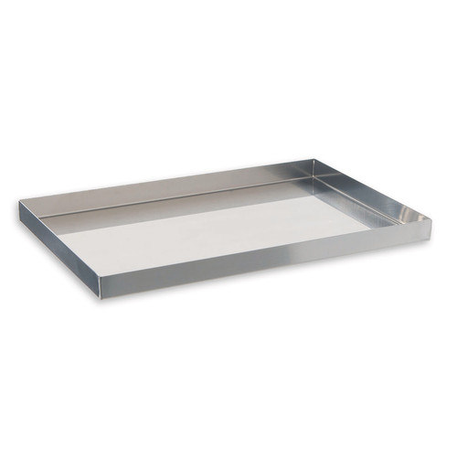 Plateaux acier inox bords droits