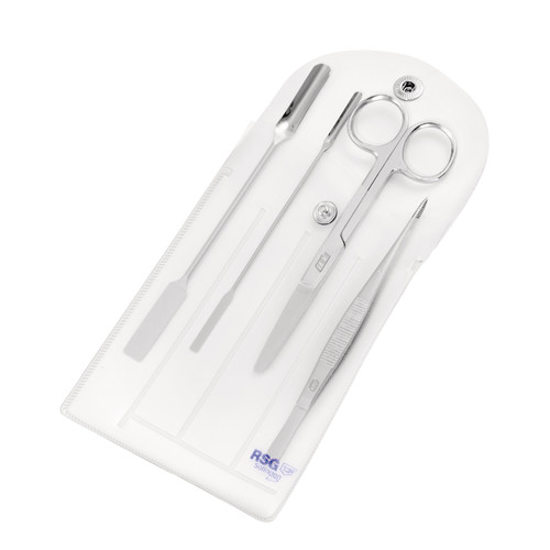 Assortiment 2 spatules, ciseaux et pince