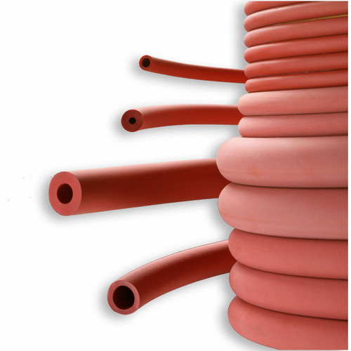 Tuyau caoutchouc naturel rouge