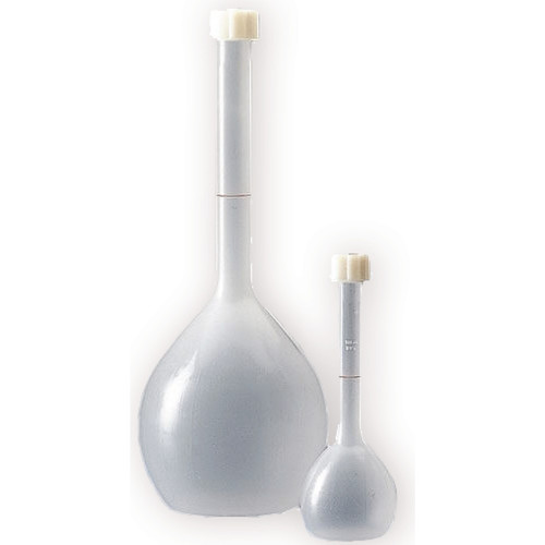 Fioles jaugées plastique col à vis