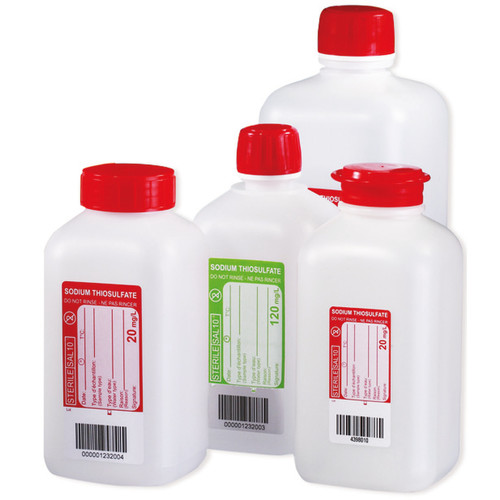 Flacons PEHD sodium thiosulfate