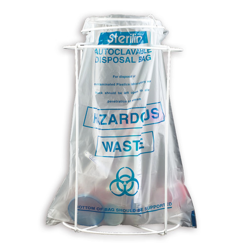 Support pour sacs autoclavables