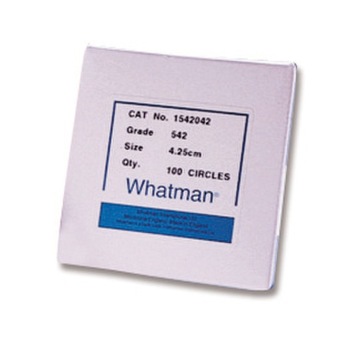 Filtres Whatman sans cendres durcis