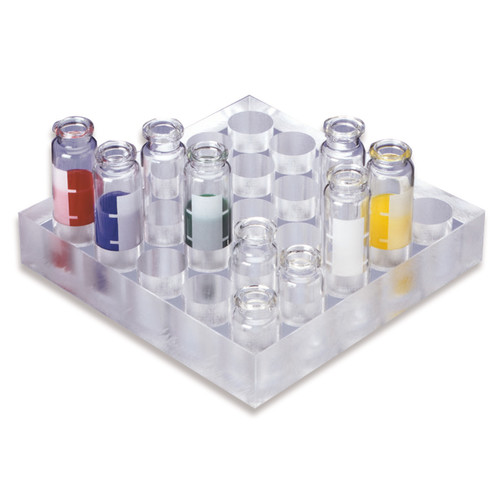 Portoirs pour flacons chromatographie