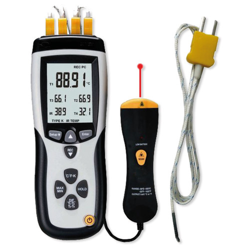 Thermomètre multicananaux avec mémoire