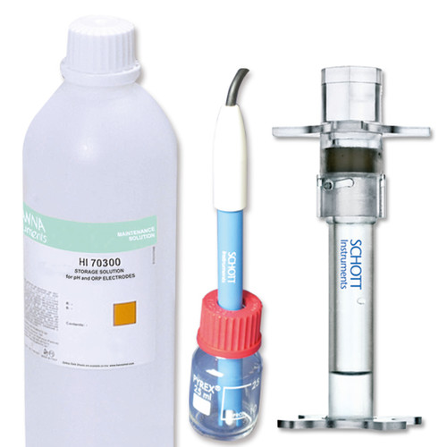 Solutions et récipients de stockage des électrodes