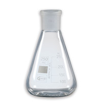 Fioles erlenmeyer col rodé verre boro 3,3