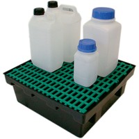 Bacs de rétention PE avec caillebotis