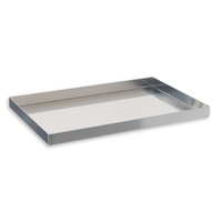 Plateaux acier inox bords droits