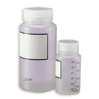 Flacons PP ronds large ouverture gradués