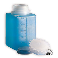 Flacons rectangulaires col large polyéthylène